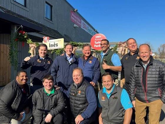 Blumenthal joined Stew Leonard Jr. for the annual turkey pardoning ahead of the Thanksgiving holiday. 